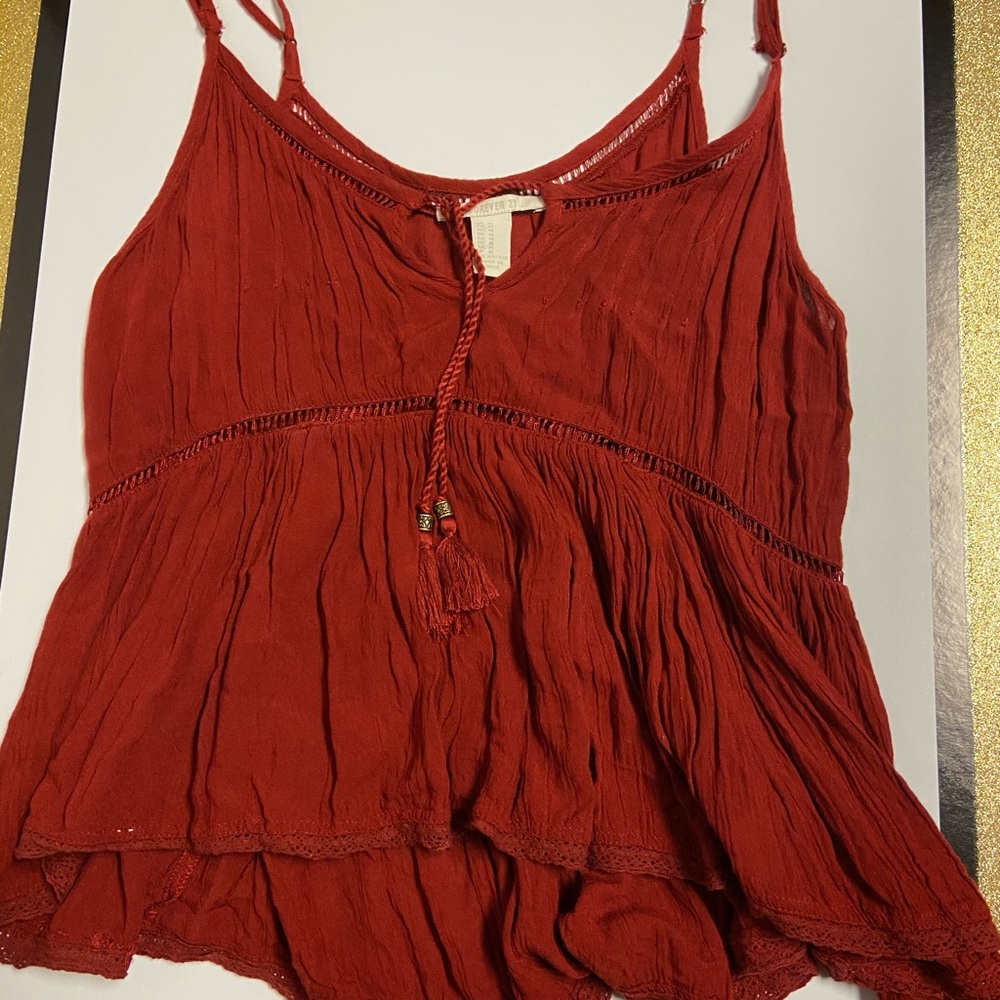 Forever 21 red tank top